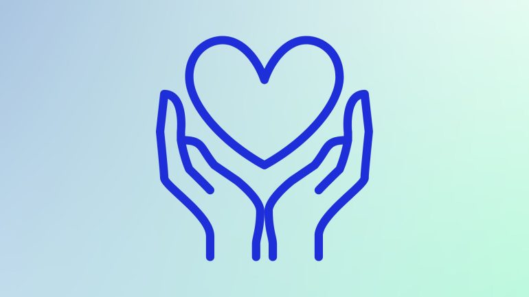 Hands that wrap a heart